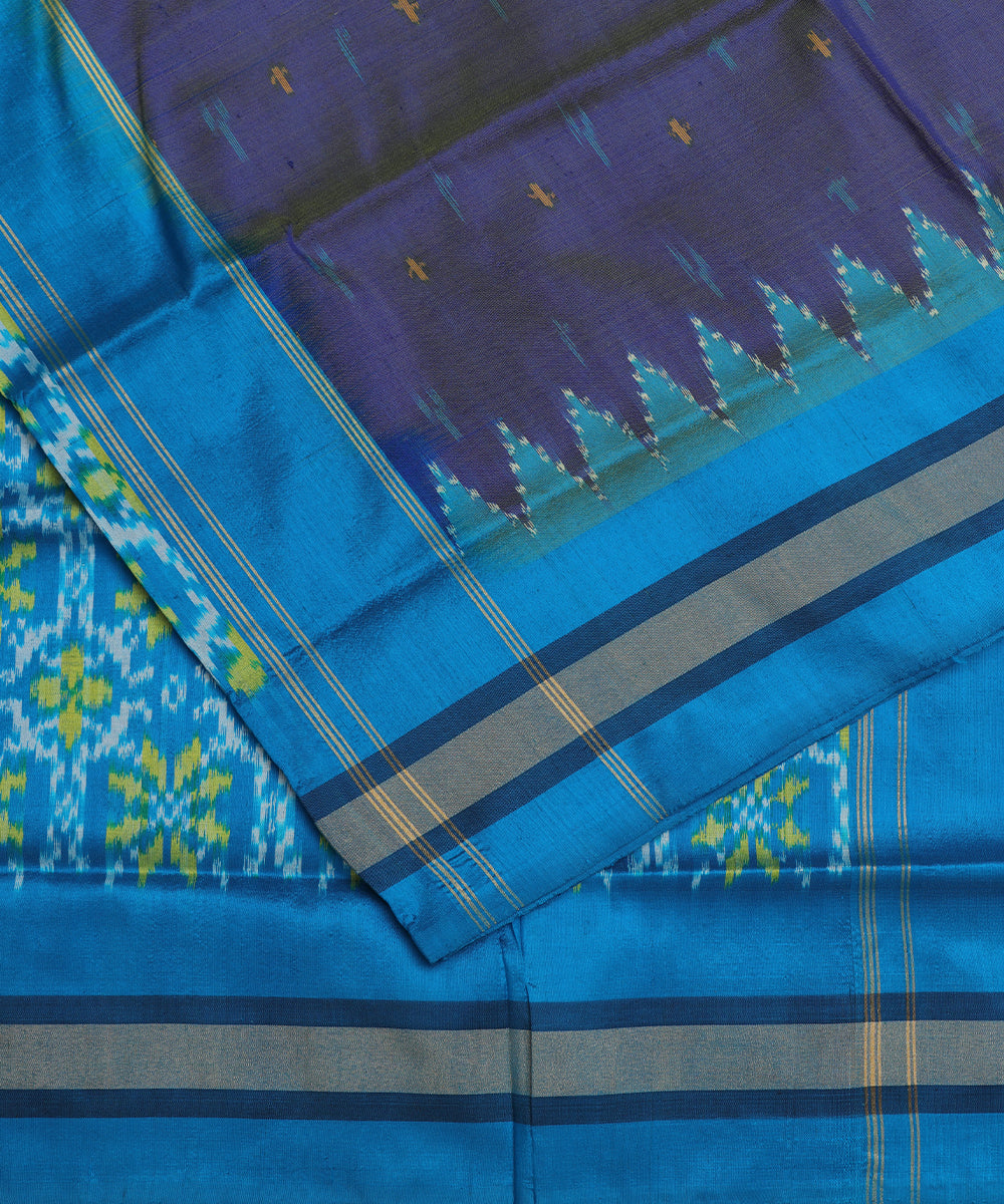Multi-shade handloom pochampally silk saree