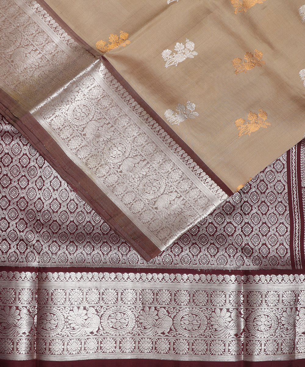 Trombone color handloom madhavaram silk saree