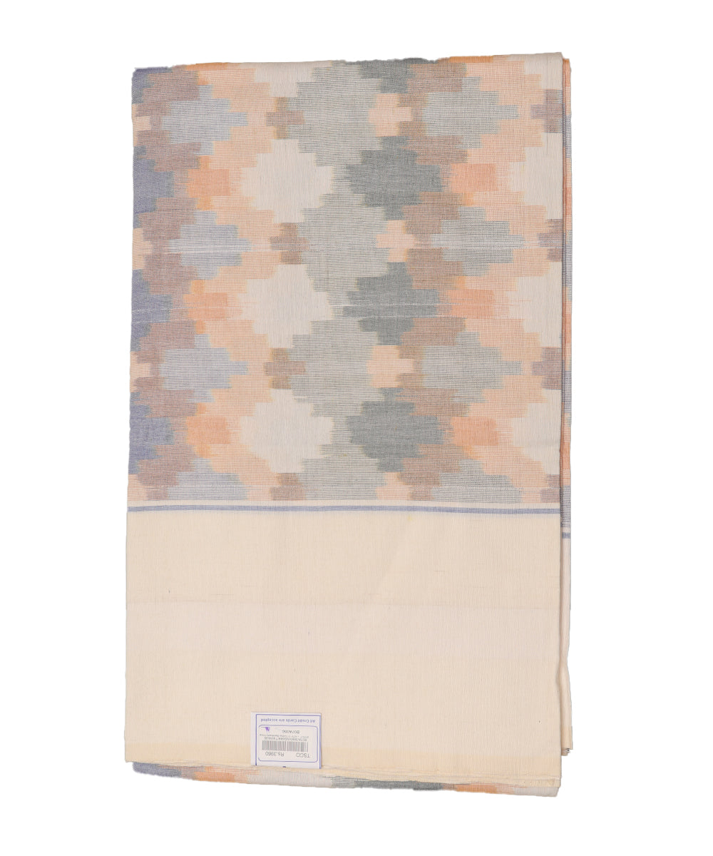 Handwoven pochampally ikat double cot bedsheet