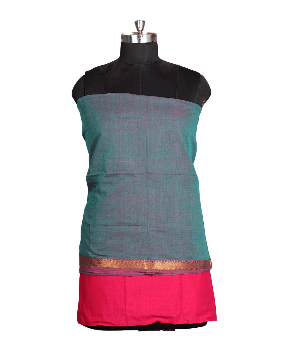 Handloom mangalagiri cotton suit