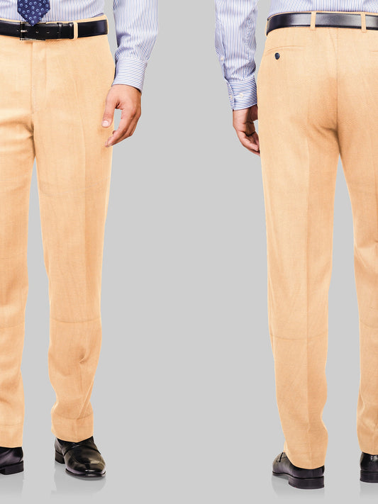 Beige color handloom mens cotton trouser