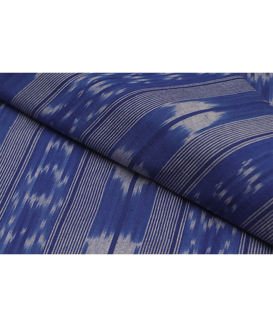 Egyptian blue color handloom pochampally cotton material