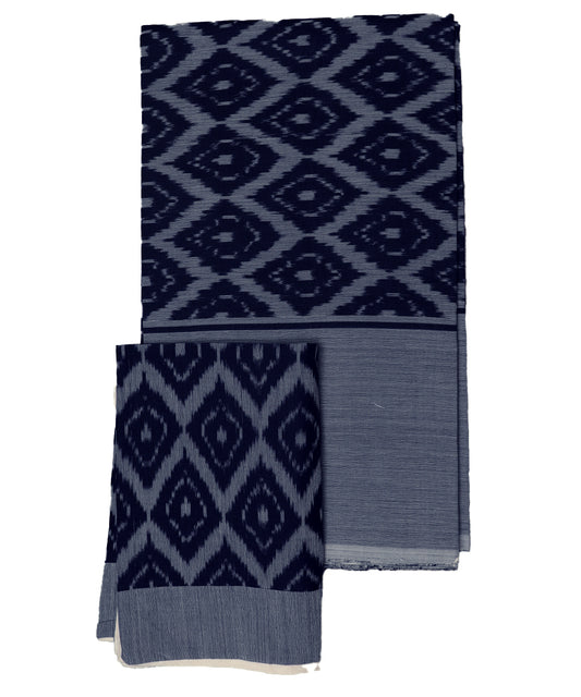 Handwoven pochampally ikat double cot bedsheet