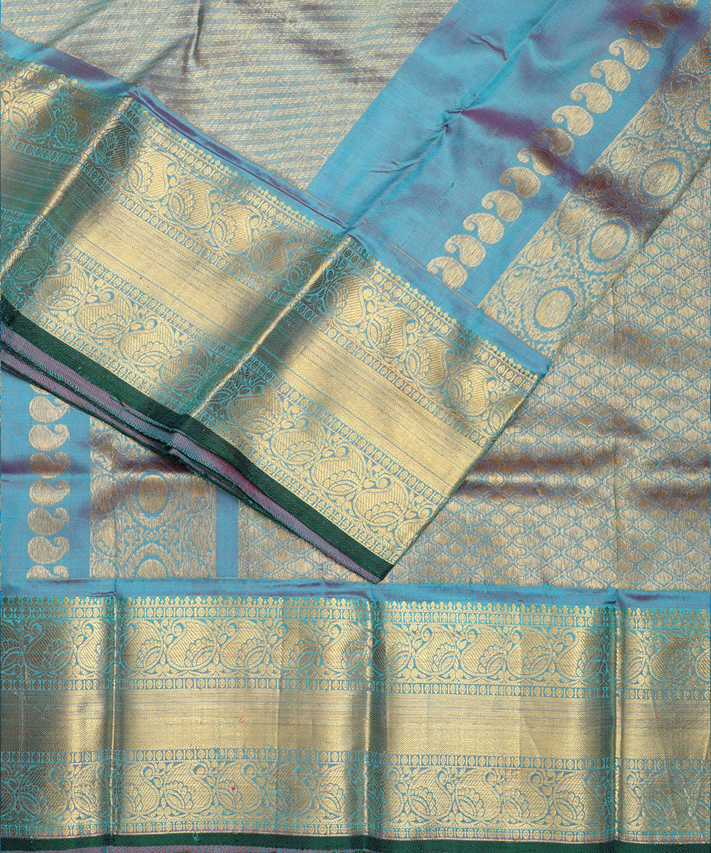 Multi-shade handllom ramappa silk saree