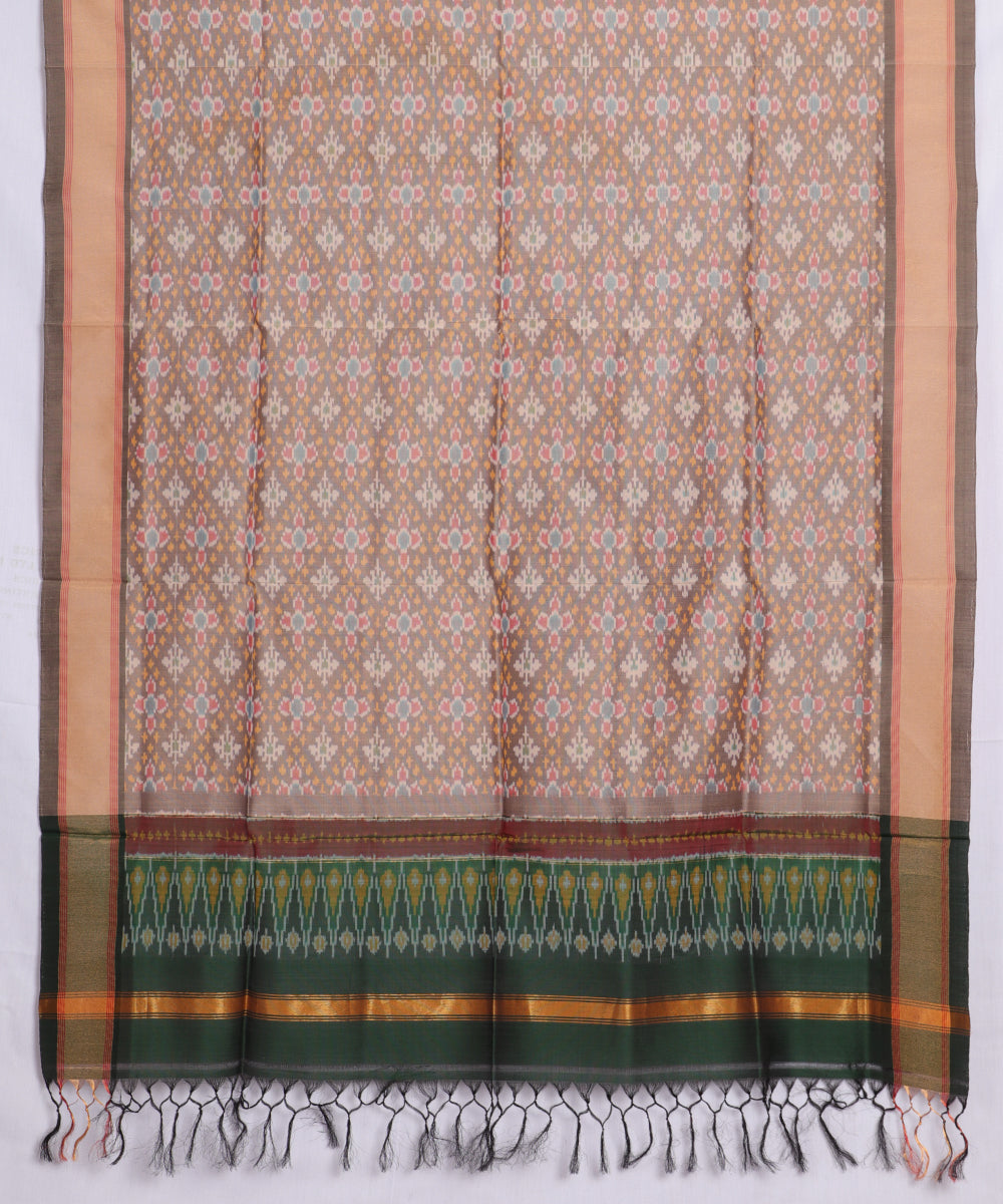 Multi-shade handloom ikat sico dupattas