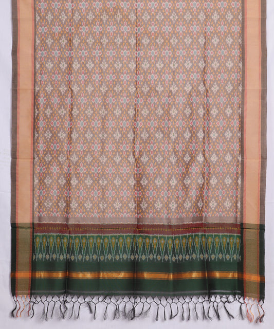 Multi-shade handloom ikat sico dupattas