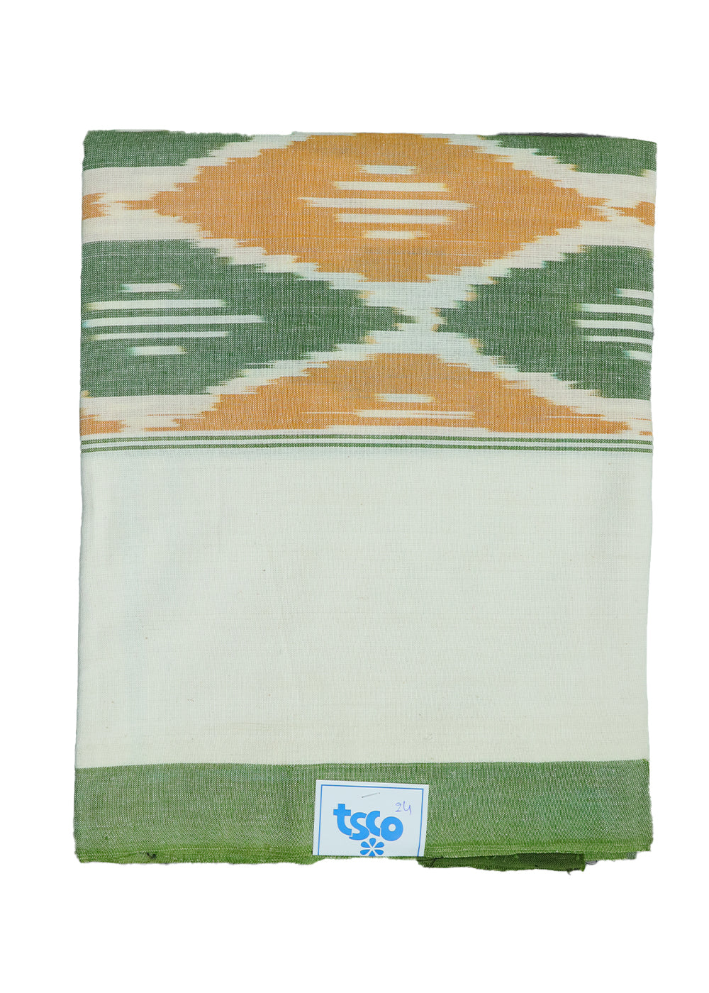 Tuscany yellow color handwoven pochampally single cot bedsheet