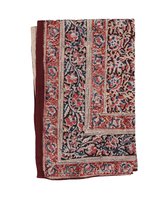 Kalamkari handblock print cotton single cot Bedsheet