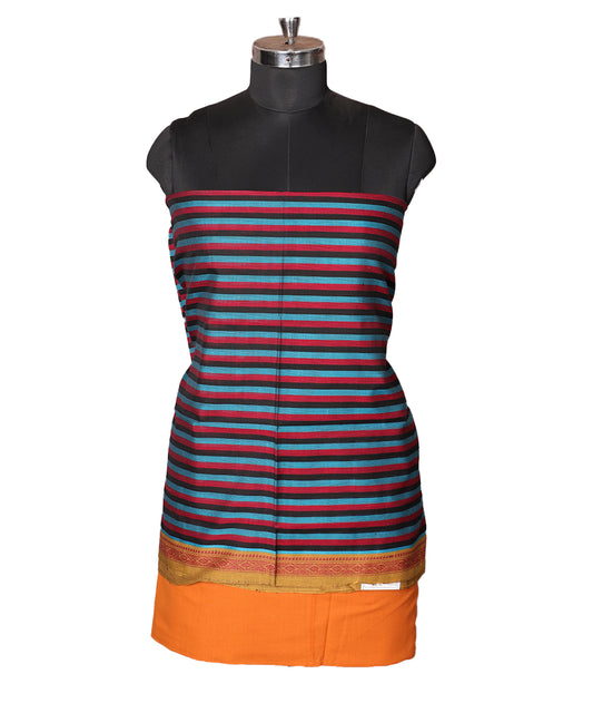 Multi-color handloom narayanpet suit