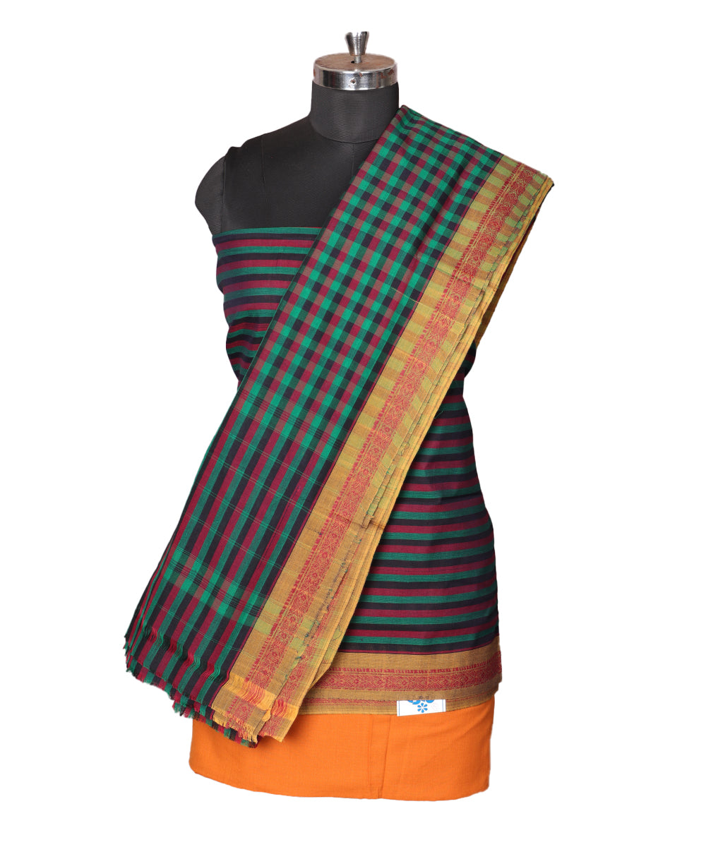 Multi-color handloom narayanpet suit