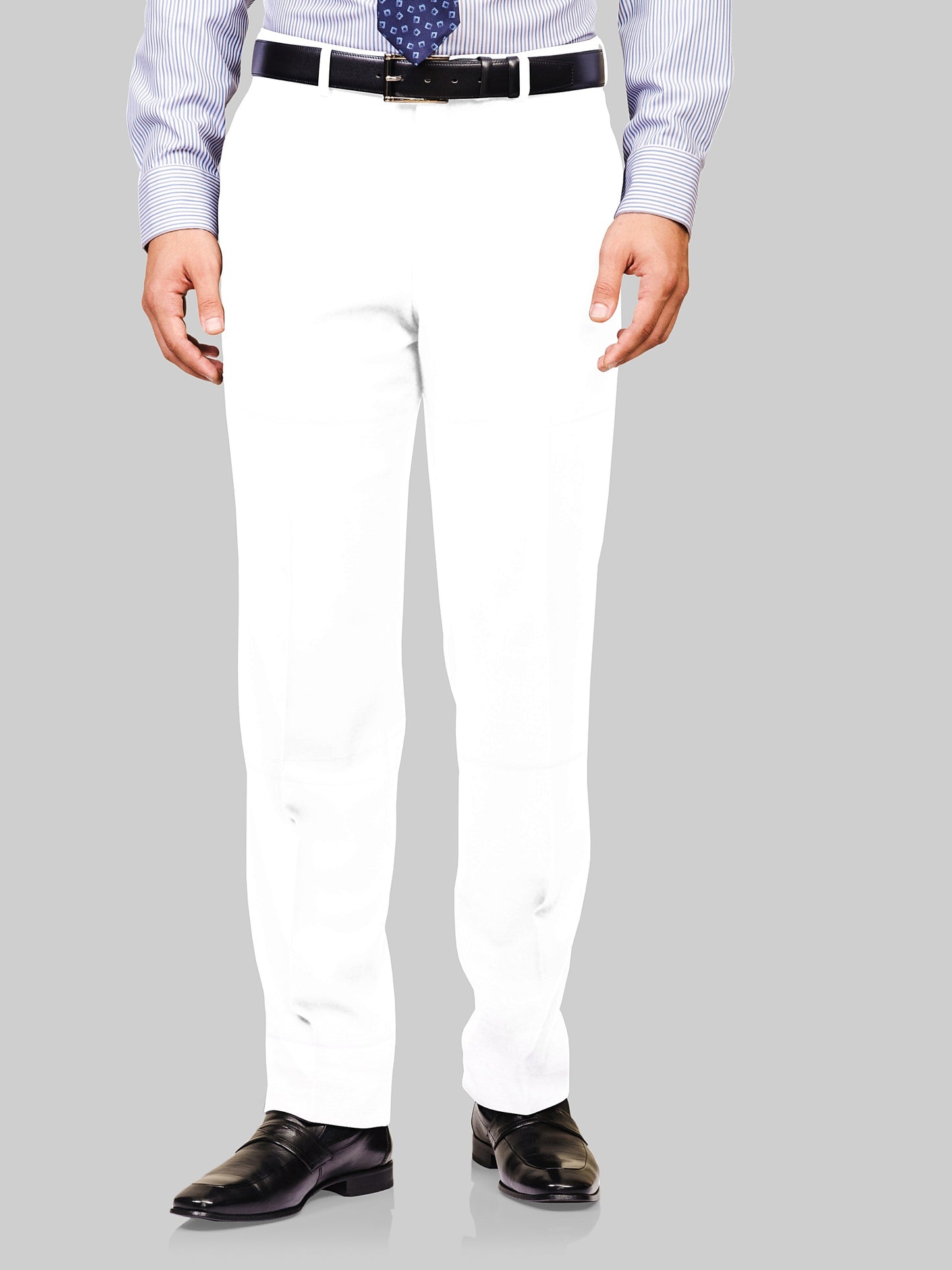 White color handloom mens cotton trouser