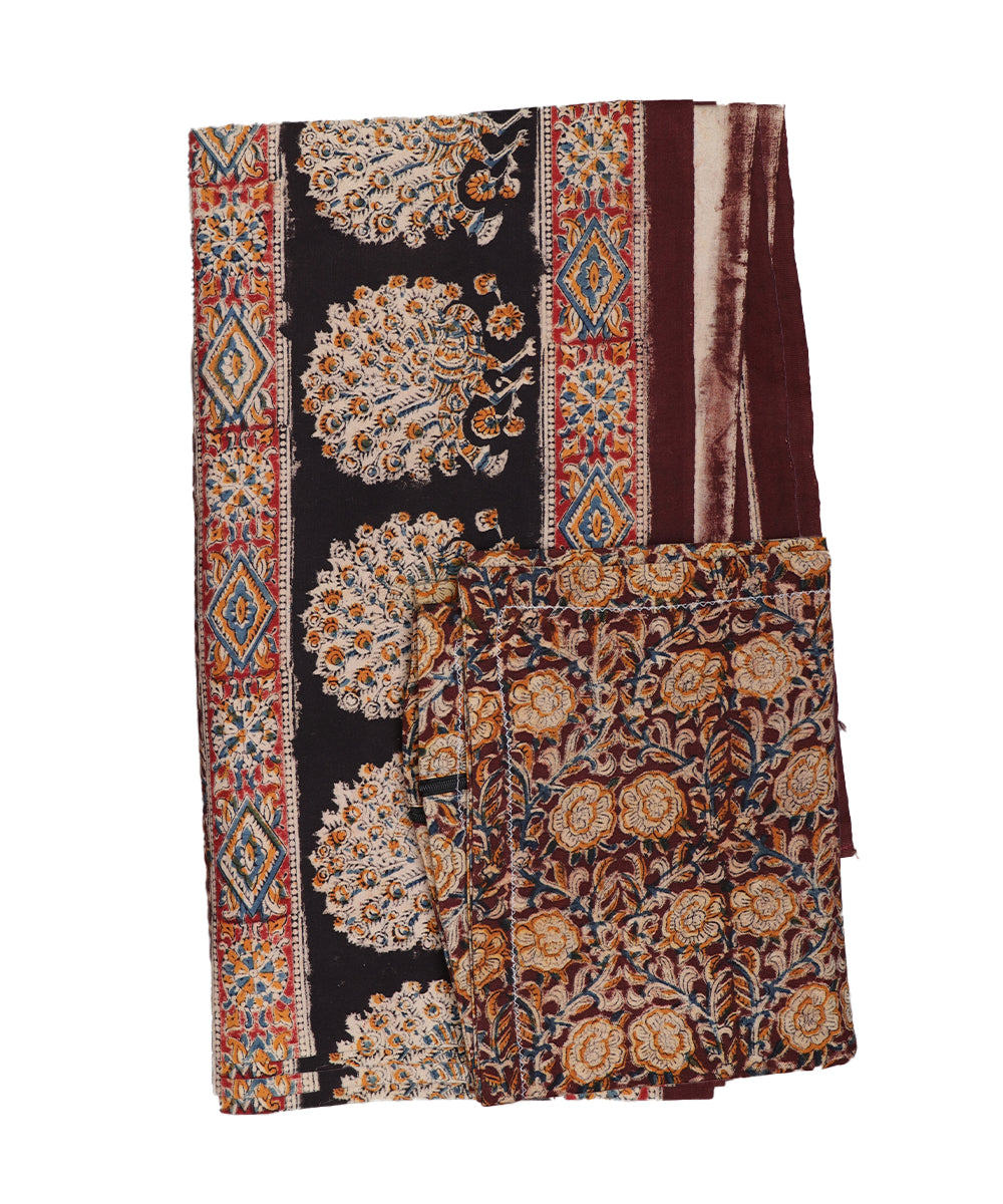 Kalamkari handblock print cotton single cot Bedsheet