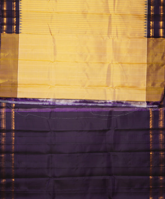 Multi-shade handloom Gadwal Silk saree