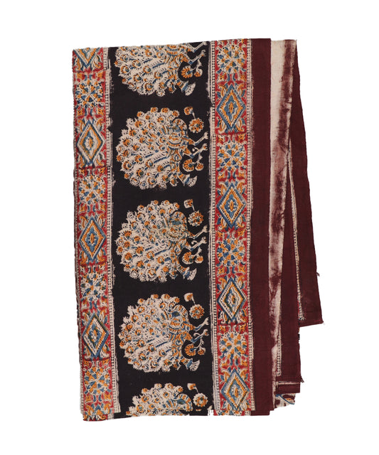 Kalamkari handblock print cotton single cot Bedsheet