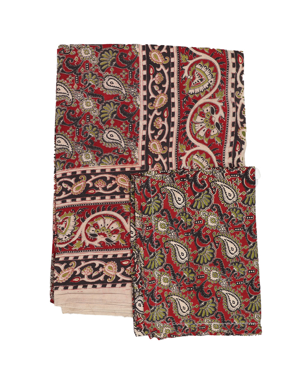 Kalamkari handblock print cotton single cot Bedsheet
