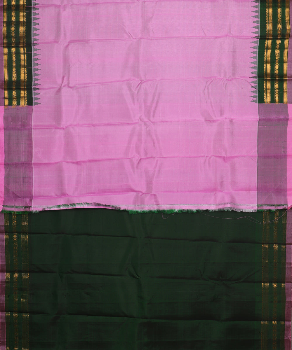 Helio color handloom Gadwal Silk saree