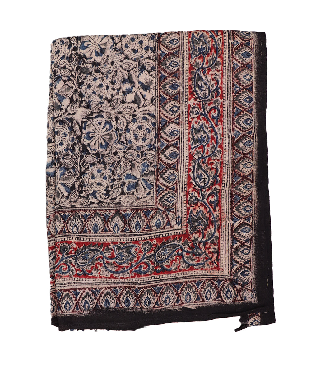 Kalamkari handblock print cotton single cot Bedsheet