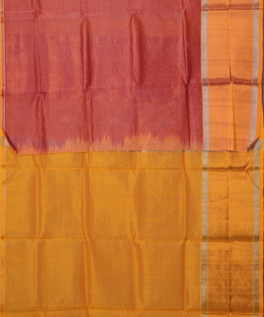 Persian red color handloom venkatagiri sico saree