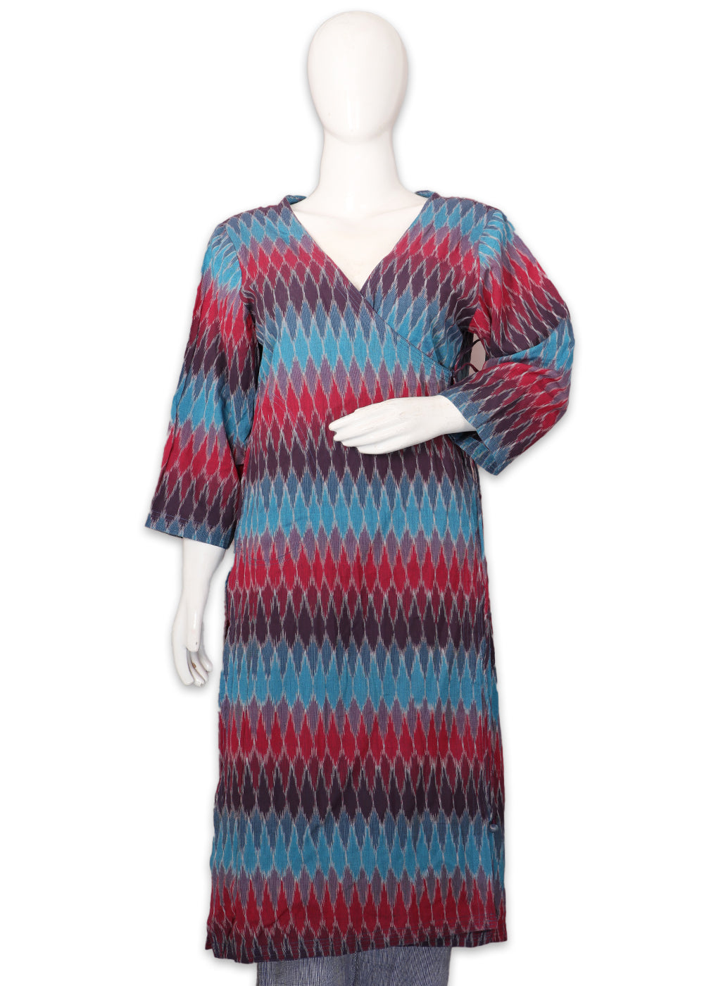 Multi color handwoven side tie-up kurti
