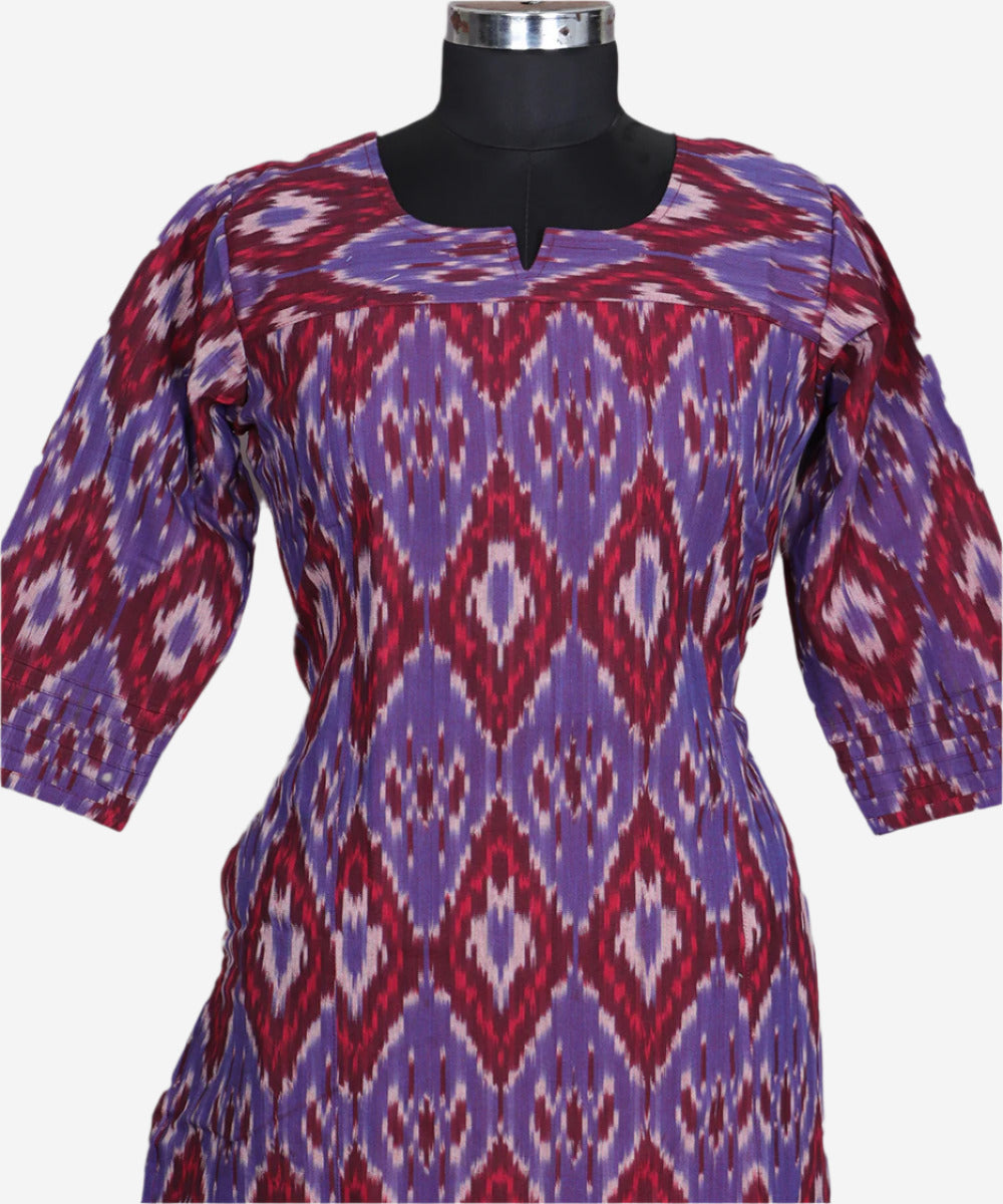 Violet color handloom pochampally ikat top