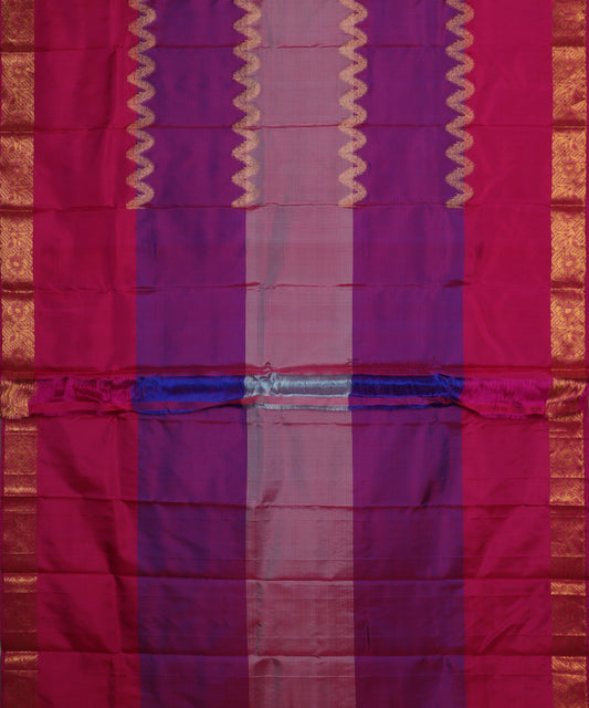 Multi-color handloom trilinga silk saree