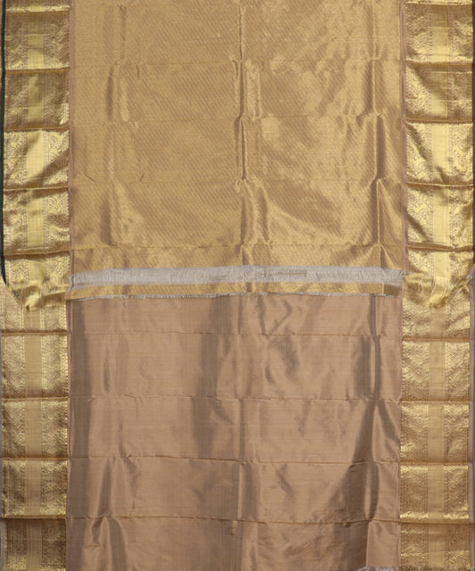 Sepia color handllom ramappa silk saree