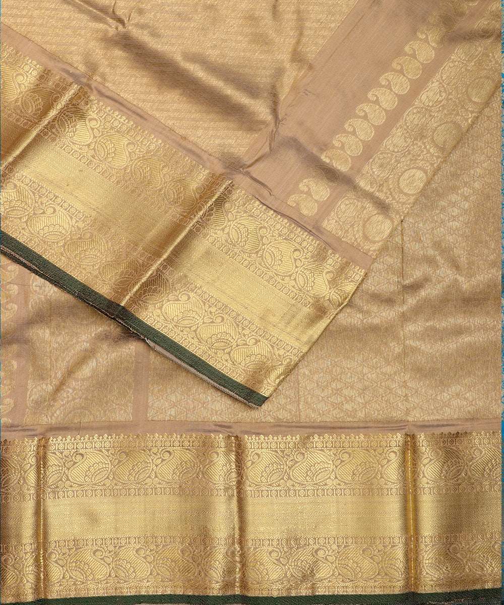 Sepia color handllom ramappa silk saree