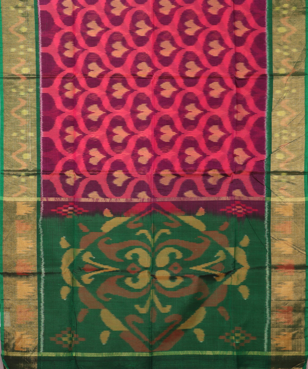 Byzantine violet color handloom pochampally sico saree