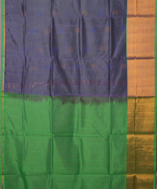 Royal violet color handloom venkatagiri sico saree