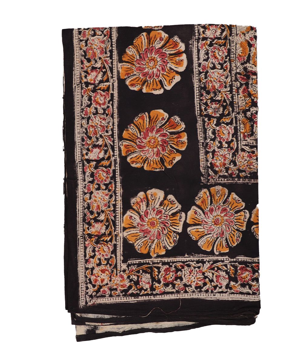 Kalamkari handblock print cotton single cot Bedsheet