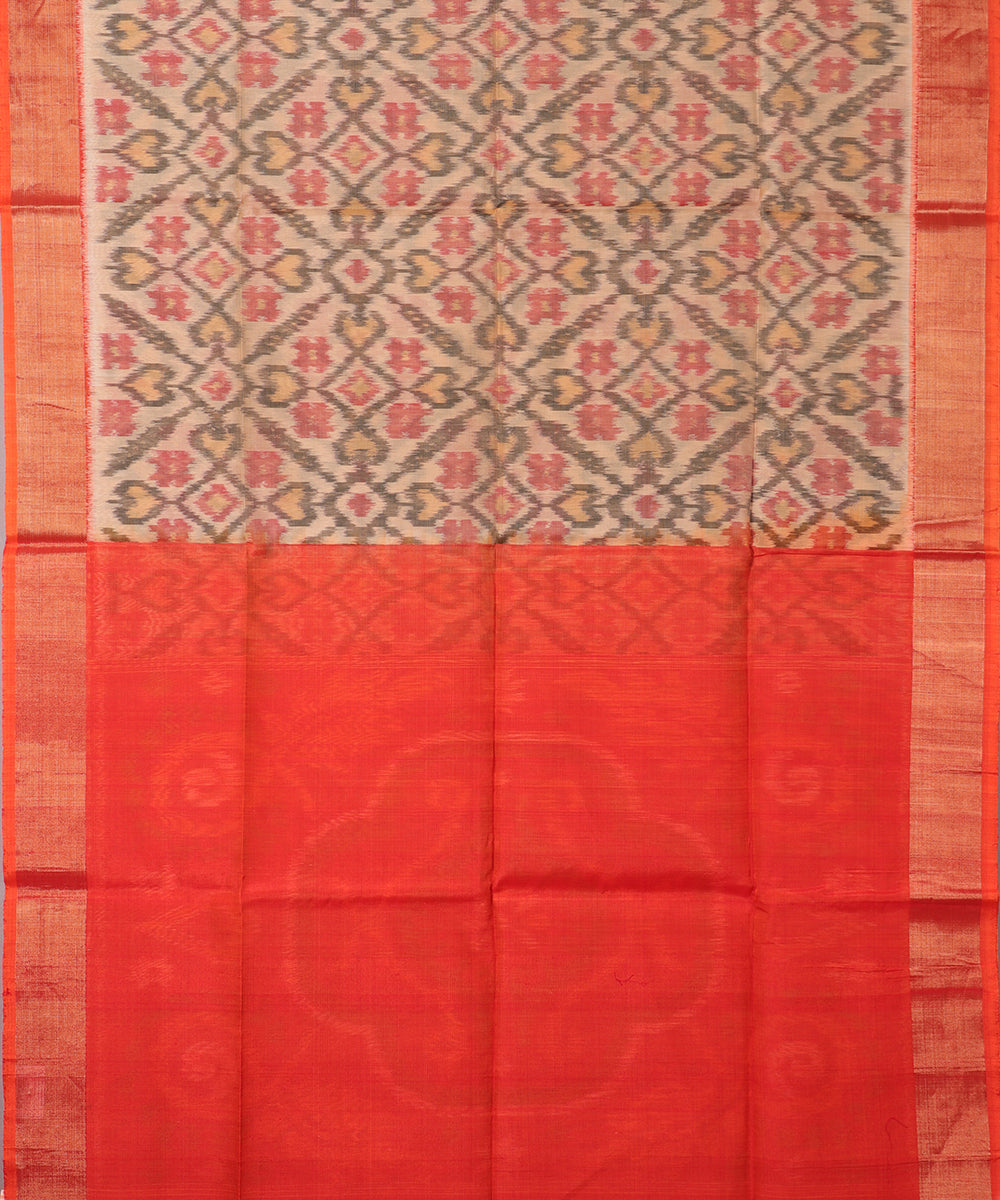 Multi-color handloom pochampally sico saree