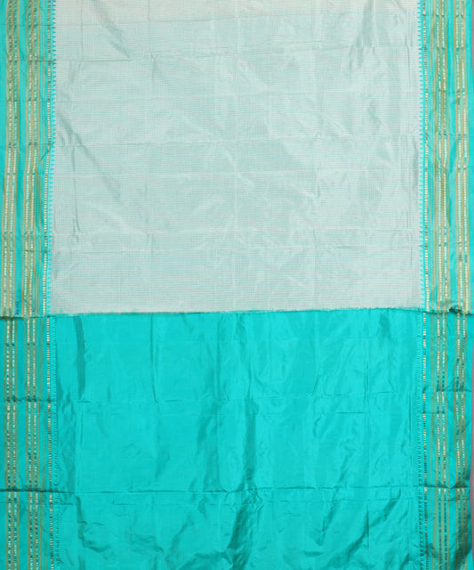Laurel shade striped handloom narayanpet silk saree
