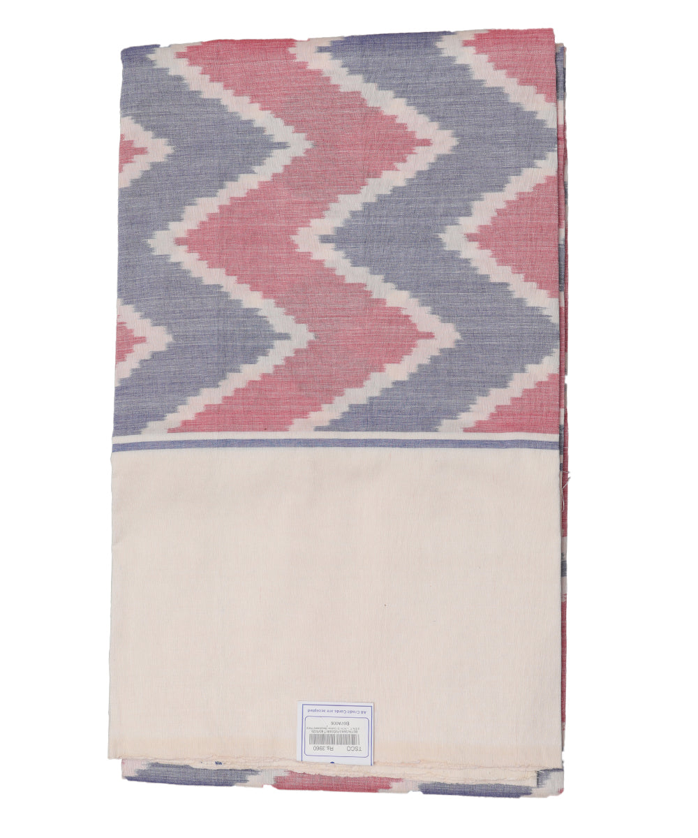 Handwoven pochampally ikat double cot bedsheet