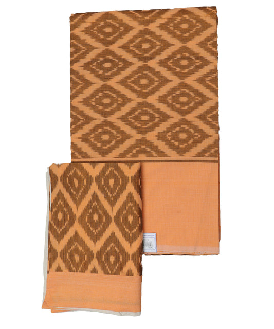 Handwoven pochampally ikat double cot bedsheet