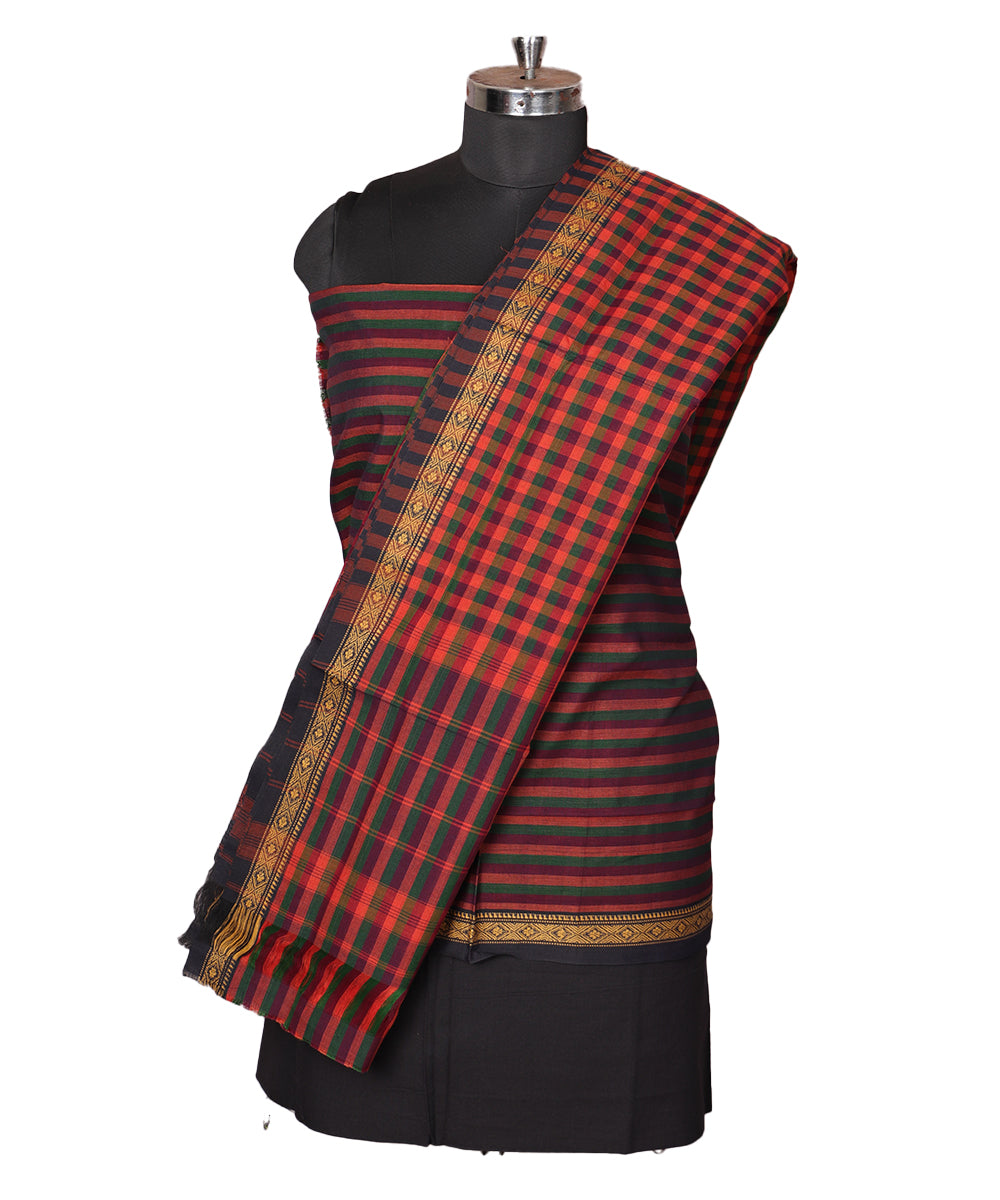 Multi-color handloom narayanpet suit