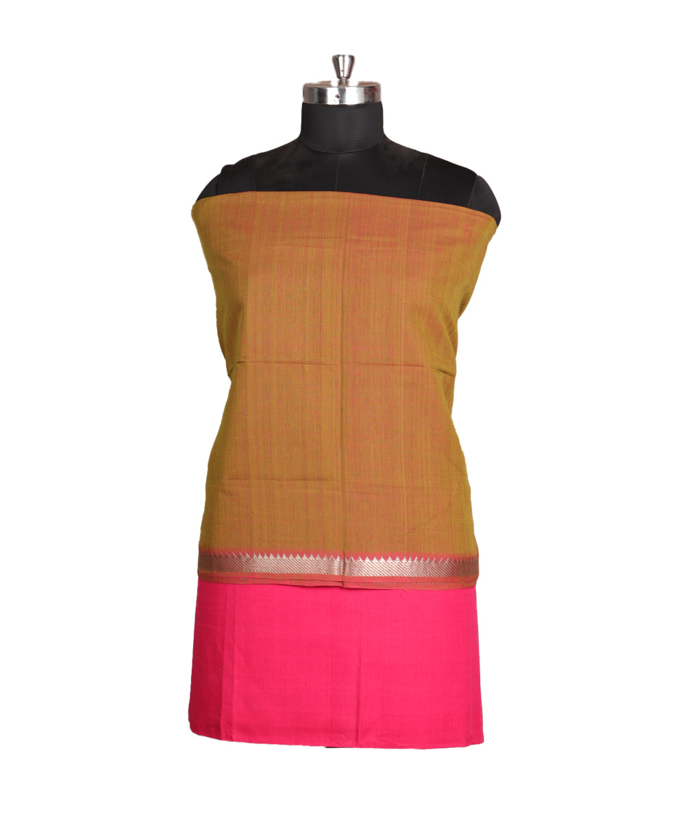 Handloom mangalagiri cotton suit