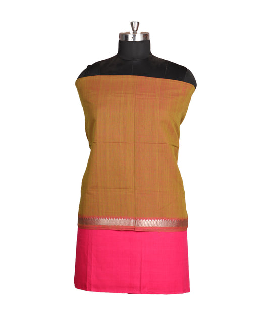 Handloom mangalagiri cotton suit