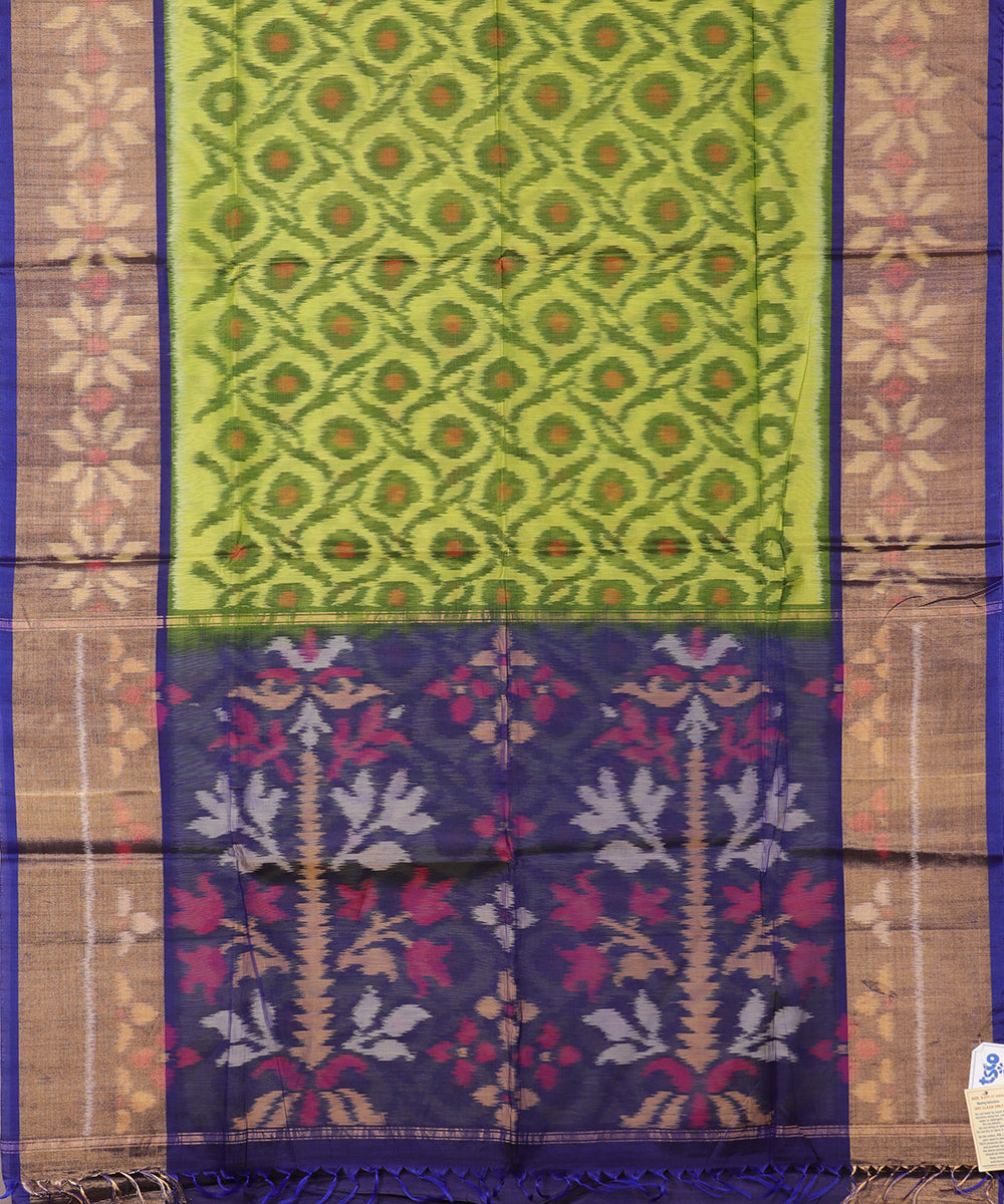 Light green color handloom pochampally sico saree