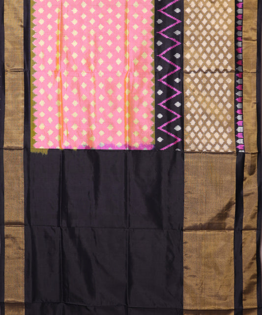 Multi-shade handloom rajkot silk saree