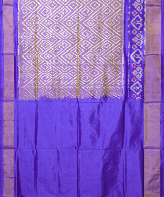 Multi-shade handloom rajkot silk saree