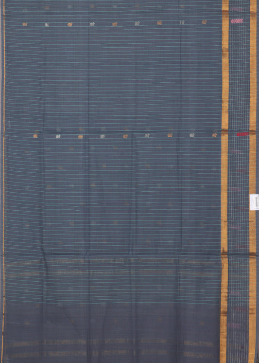 Independence blue color handloom venkatagiri cotton saree