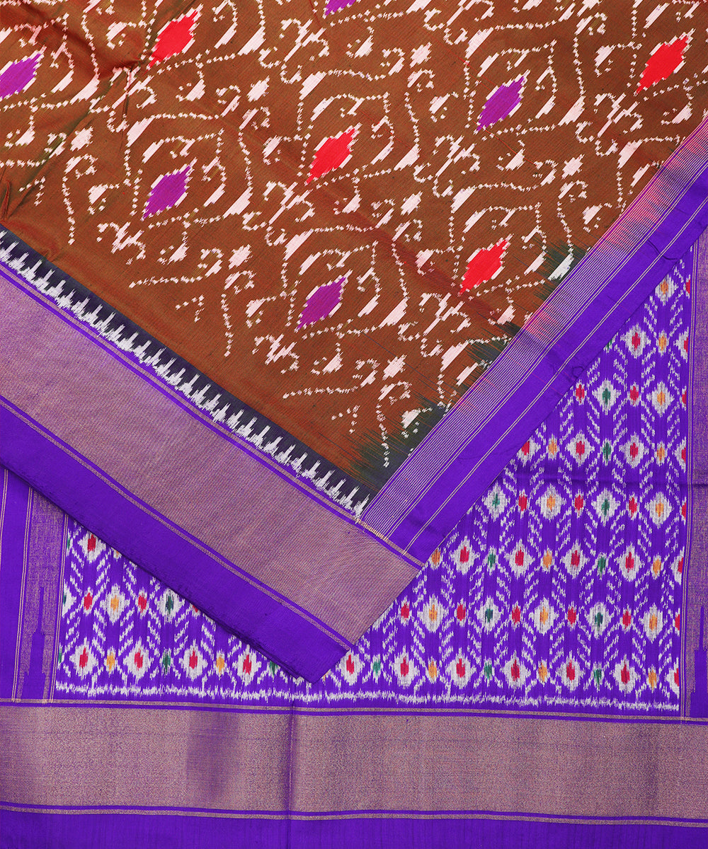 Multi-shade color handloom rajkot silk saree