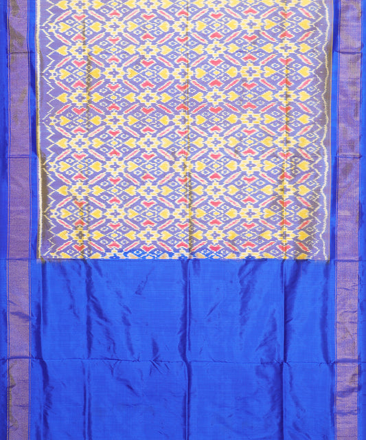 Multi-shade color handloom rajkot silk saree