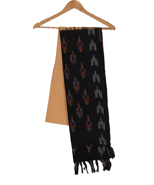 Flax yellow color handloom cotton dupatta