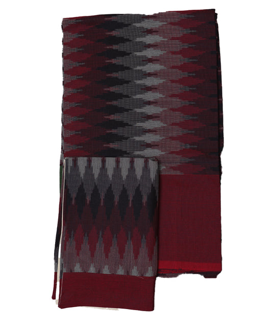 Handwoven pochampally ikat double cot bedsheet