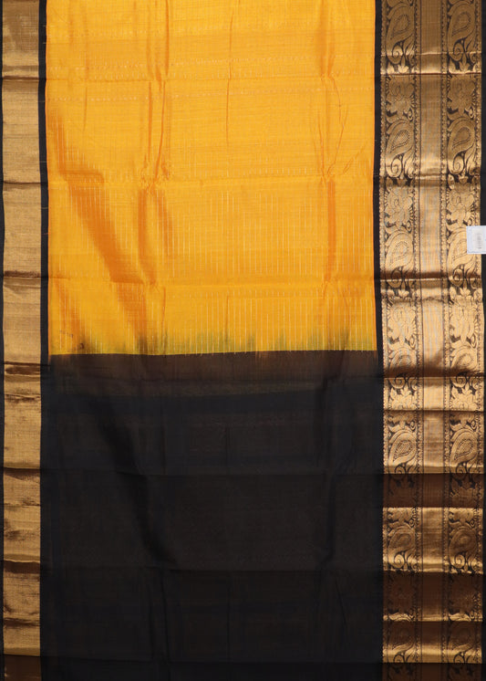 Fire orange color handloom chirala sico saree