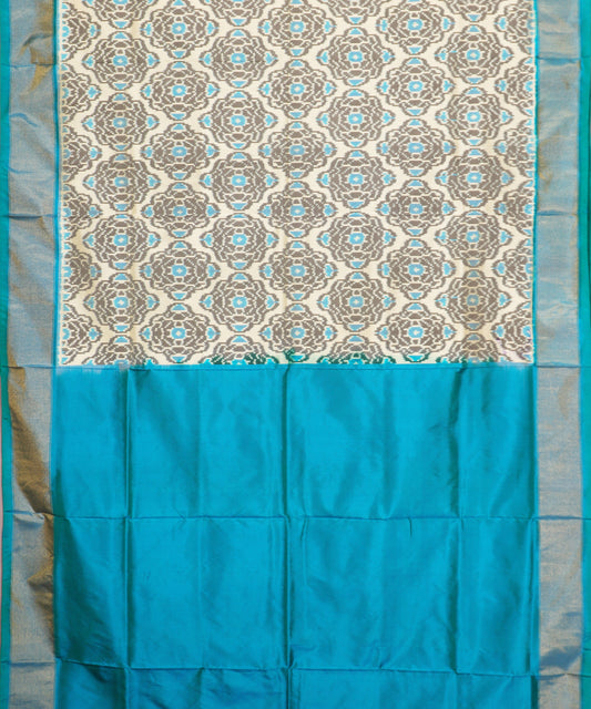 Eggnog color handloom rajkot silk saree