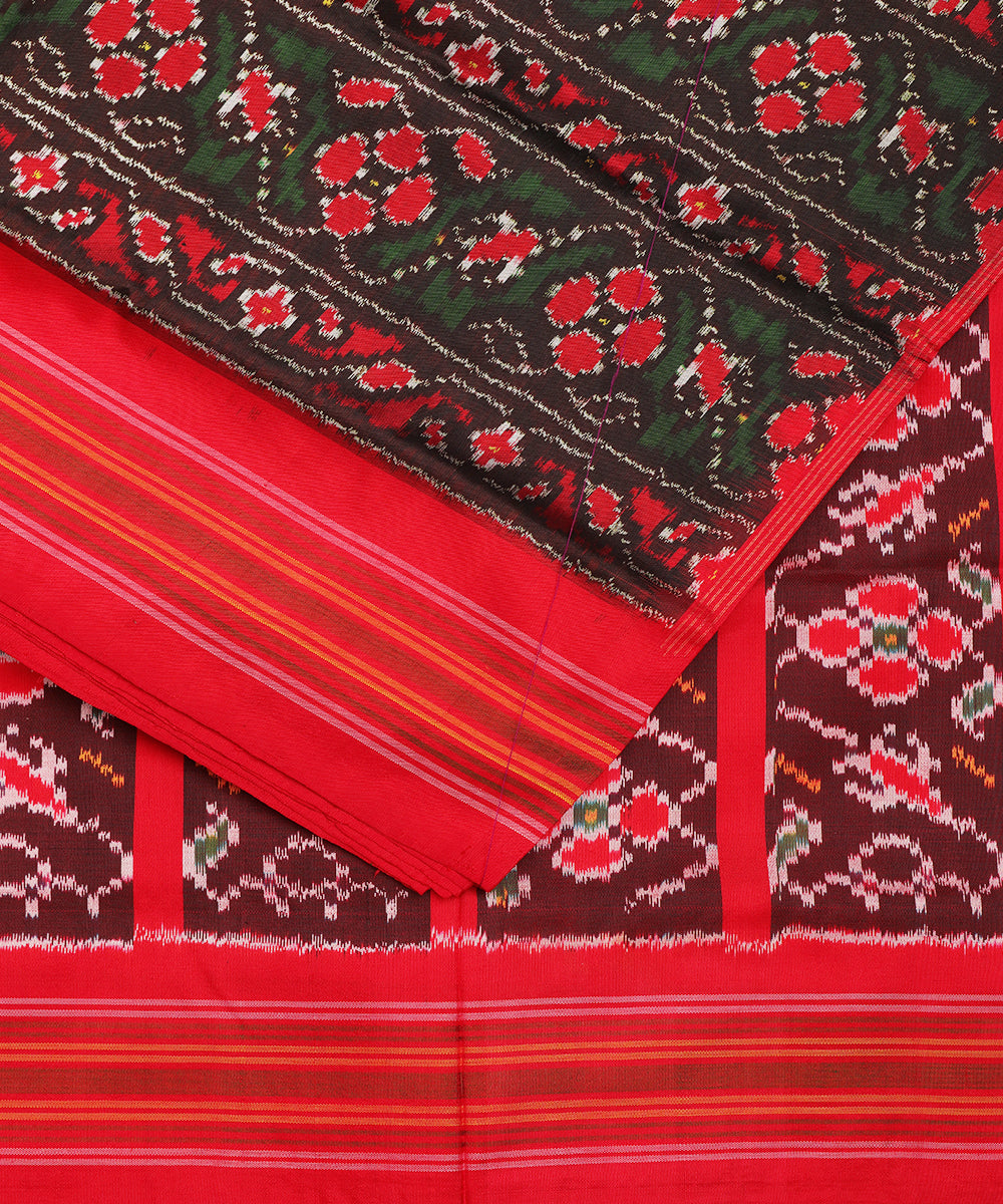 Multi-color handloom rajkot silk saree