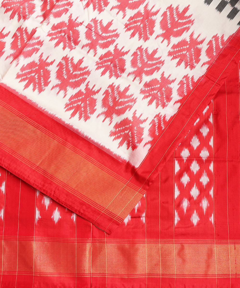 Multi-color handloom rajkot silk saree