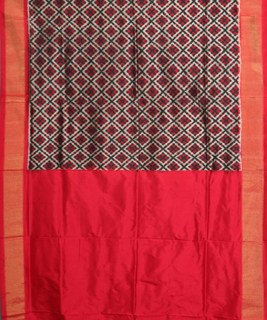 Multi-color handloom rajkot silk saree
